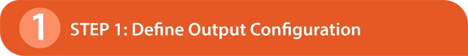 Amplifier selection guide step 1 output configuration